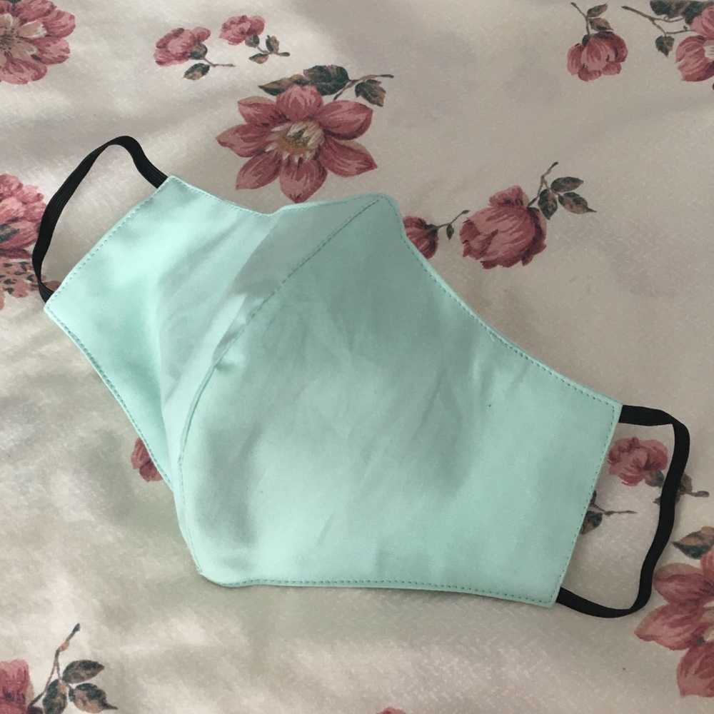 KIDS Mint Light Turquoise, Solid Quality Face Mask